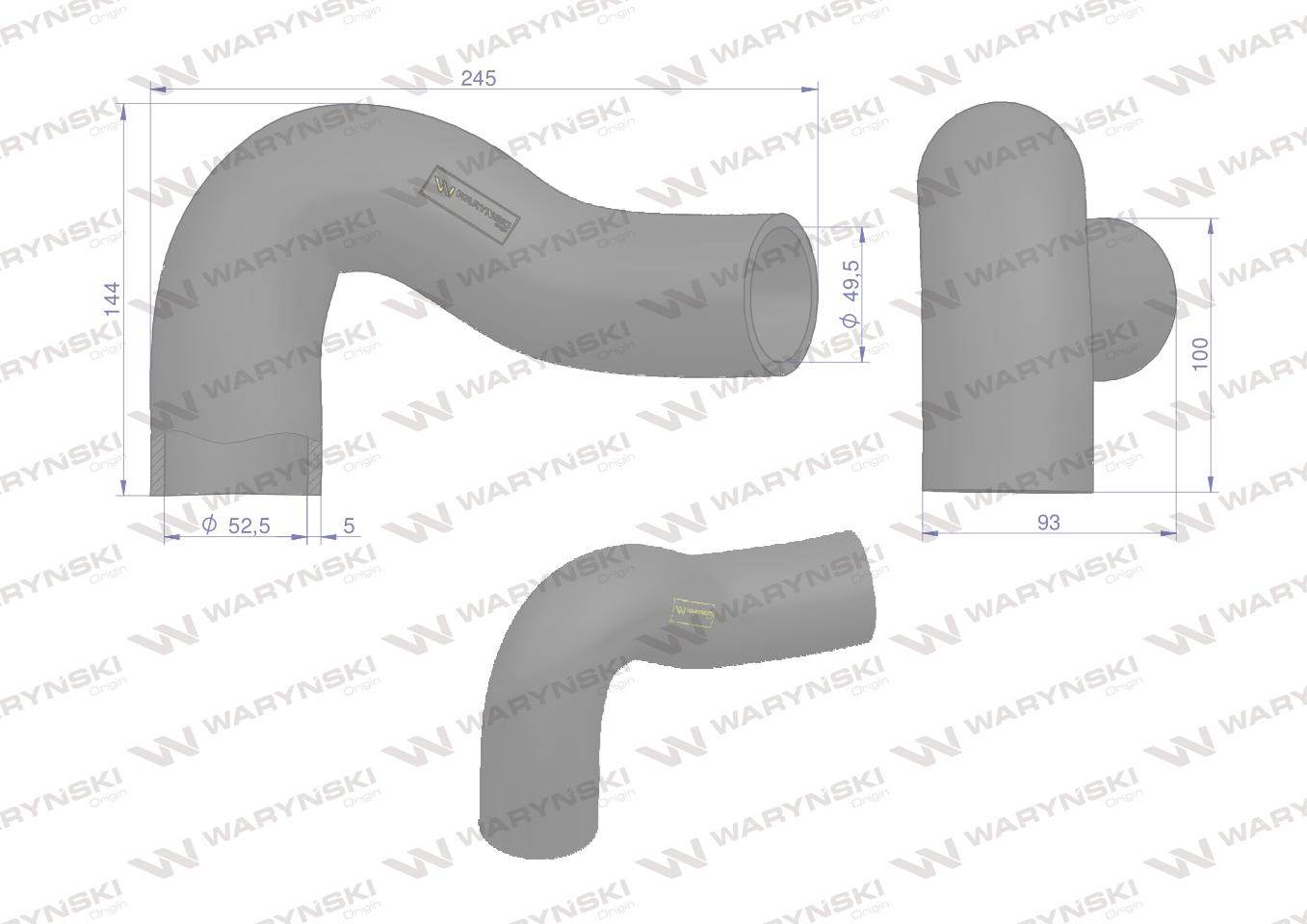 Przewód chłodnicy dolny 3581959m1 waryński Przewód chłodnicy dolny 3581959m1 waryński - obrazek 2