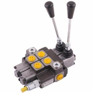 Rozdzielacz hydrauliczny 2-sekcyjny max przepływ 40l 1 sekcja z zatrzaskiem waryński