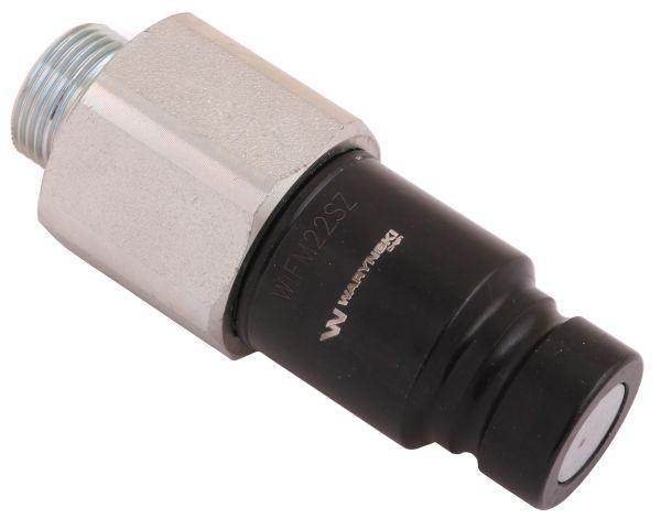 Szybkozłącze hydrauliczne suchoodcinające wtyczka m22x1.5 15l gwint zewnętrzny iso16028 waryński