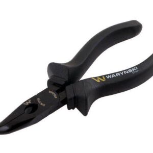 Szczypce wydłużone wygięte 160mm waryński