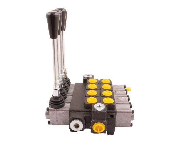 Rozdzielacz hydrauliczny 4-sekcyjny max przepływ 40l waryński Rozdzielacz hydrauliczny 4-sekcyjny max przepływ 40l waryński - obrazek 2