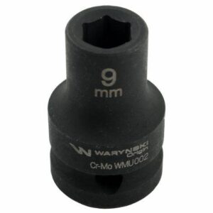 Nasadka udarowa sześciokątna 1/2" 9mm crmo din 3129 waryński