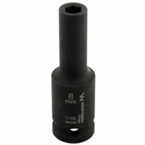 Nasadka udarowa sześciokątna długa 1/2" 8mm crmo din 3129 waryński
