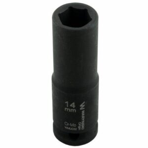 Nasadka udarowa sześciokątna długa 1/2" 14mm crmo din 3129 waryński