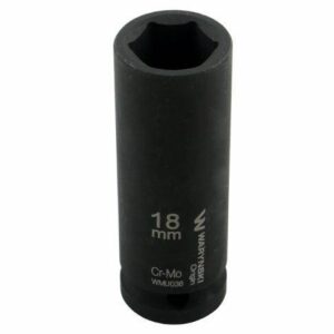 Nasadka udarowa sześciokątna długa 1/2" 18mm crmo din 3129 waryński