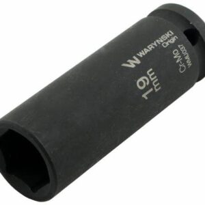 Nasadka udarowa sześciokątna długa 1/2" 19mm crmo din 3129 waryński
