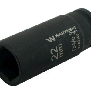 Nasadka udarowa sześciokątna długa 1/2" 22mm crmo din 3129 waryński