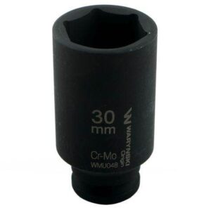 Nasadka udarowa sześciokątna długa 1/2" 30mm crmo din 3129 waryński