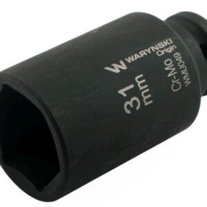 Nasadka udarowa sześciokątna długa 1/2" 31mm crmo din 3129 waryński