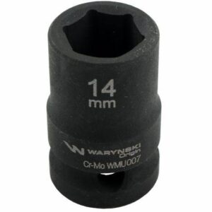 Nasadka udarowa sześciokątna 1/2" 14mm crmo din 3129 waryński