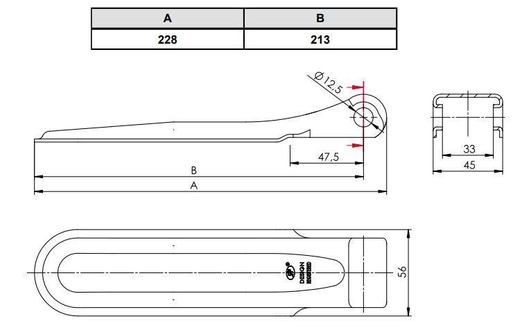 Zawias bez tulejki zw-01.220a przyczepka spp Zawias bez tulejki zw-01.220a przyczepka spp - obrazek 2