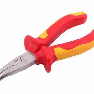 Szczypce izolowanewydłużone wygięte 160mm vde waryński