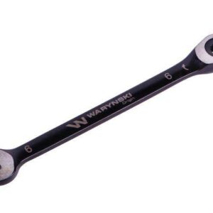 Klucz płasko-oczkowy 6mm z grzechotką 72 zęby standard asme b107-2010 waryński