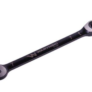 Klucz płasko-oczkowy 7mm z grzechotką 72 zęby standard asme b107-2010 waryński
