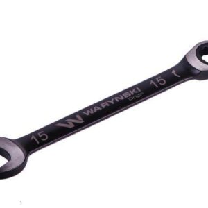 Klucz płasko-oczkowy 15mm z grzechotką 72 zęby standard asme b107-2010 waryński