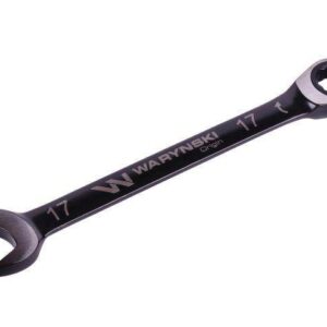 Klucz płasko-oczkowy 17mm z grzechotką 72 zęby standard asme b107-2010 waryński