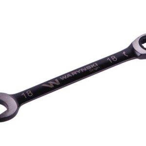 Klucz płasko-oczkowy 18mm z grzechotką 72 zęby standard asme b107-2010 waryński