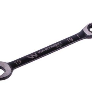 Klucz płasko-oczkowy 19mm z grzechotką 72 zęby standard asme b107-2010 waryński