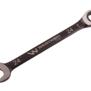 Klucz płasko-oczkowy 24mm z grzechotką 72 zęby standard asme b107-2010 waryński