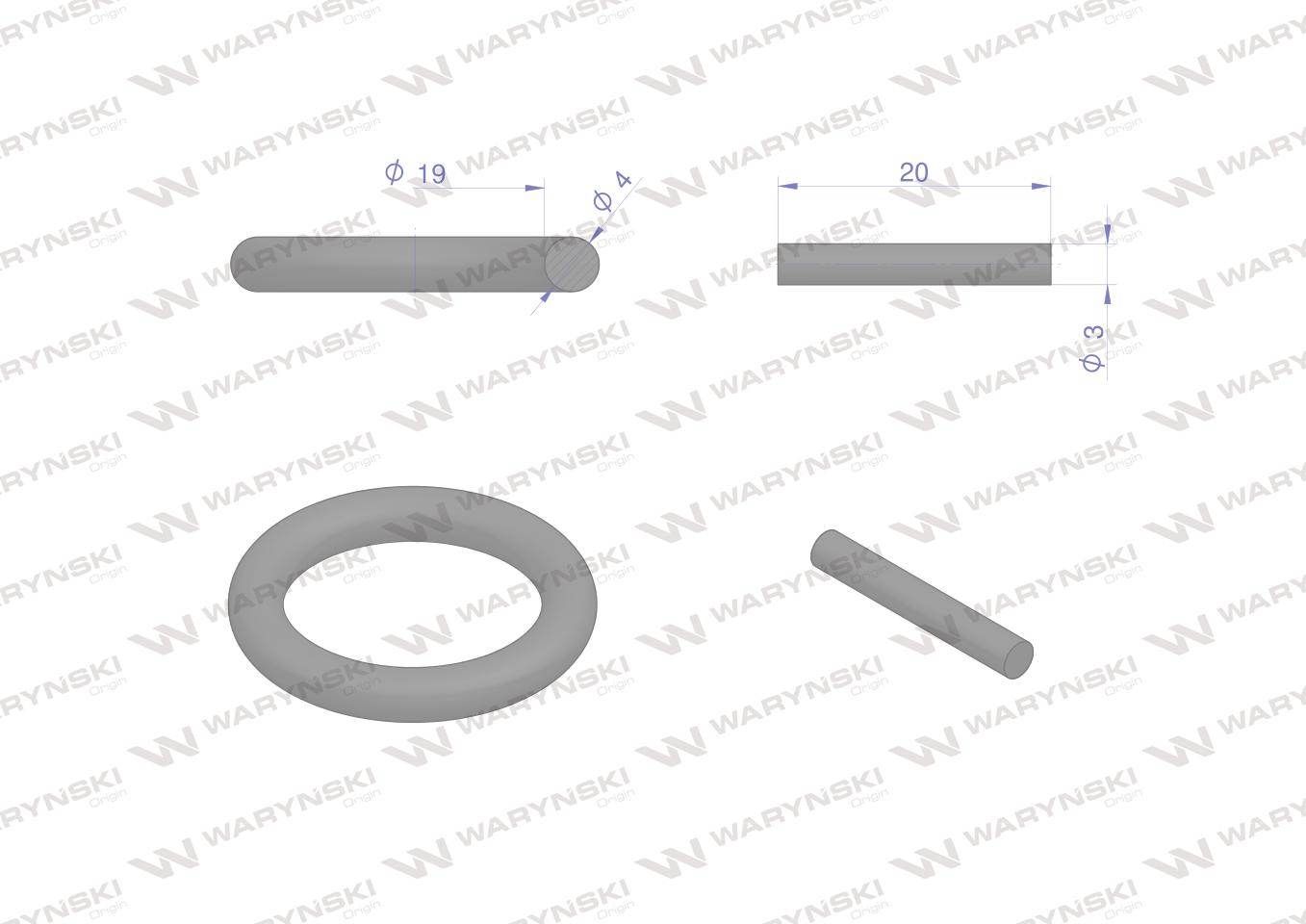 Pierścień do nasadek udarowych 1/2 8-14mm waryński Pierścień do nasadek udarowych 1/2 8-14mm waryński - obrazek 2