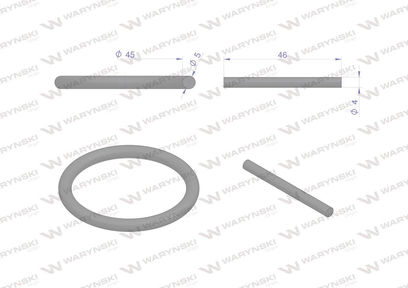Pierścień do nasadek udarowych 3/4 50-70mm waryński Pierścień do nasadek udarowych 3/4 50-70mm waryński - obrazek 2