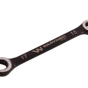 Klucz płasko oczkowy otwarty 15x17 waryński