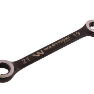 Klucz płasko oczkowy otwarty 21x19 waryński