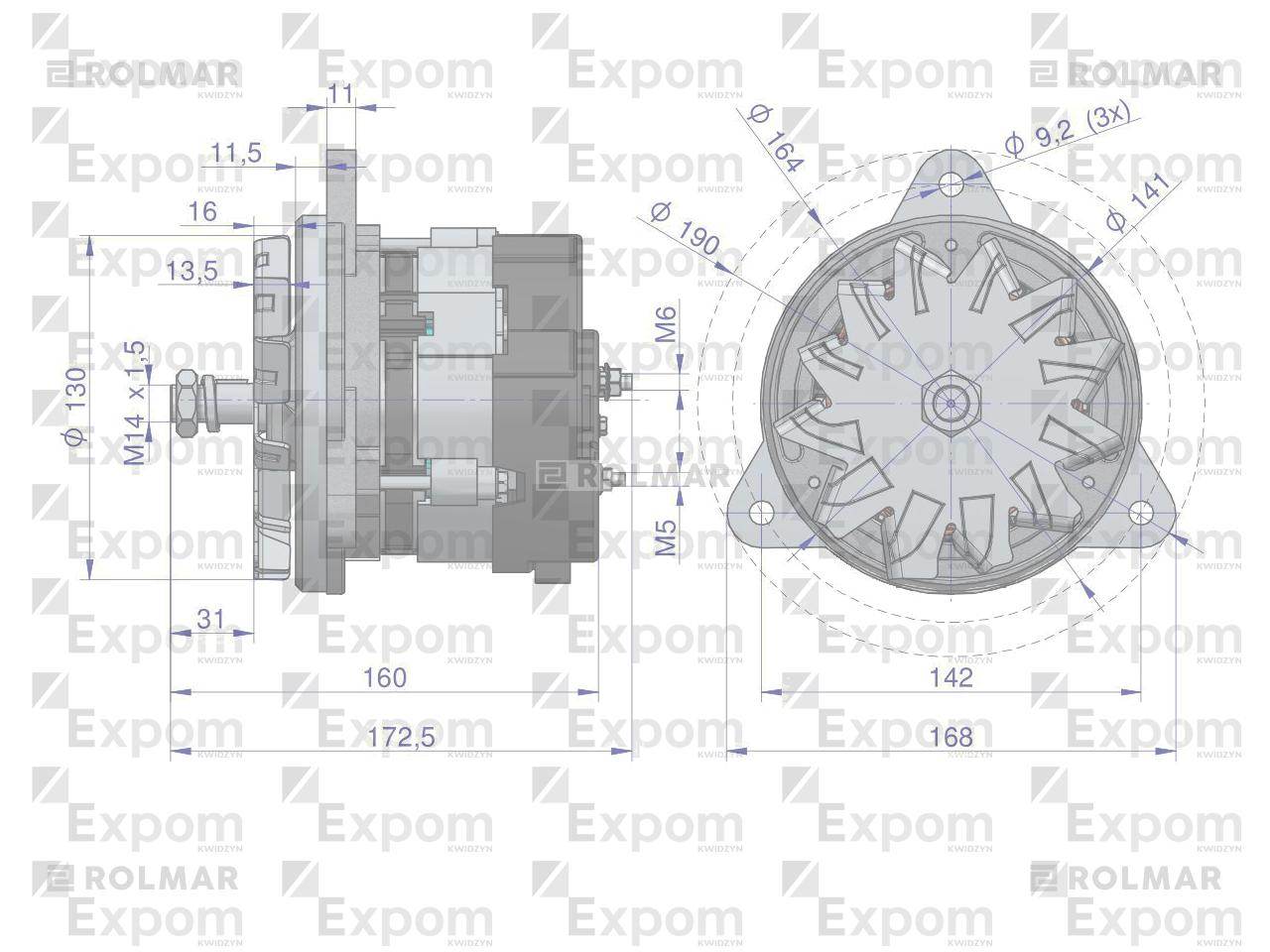 Alternator mocowany na sprężarkę ex-241020 mf3 nowy typ expom kwidzyn eu Alternator mocowany na sprężarkę ex-241020 mf3 nowy typ expom kwidzyn eu - obrazek 2
