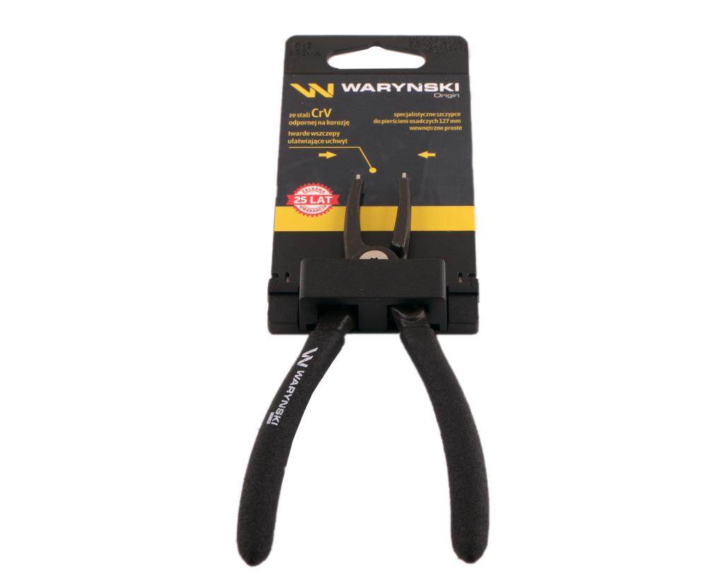Specjalistyczne szczypce do pierścieni osadczych 127mm wewnętrzne proste waryński