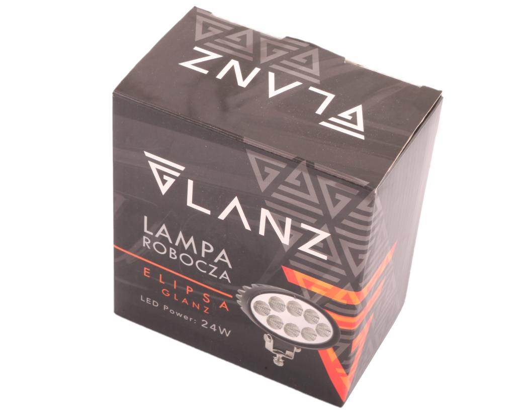 Lampa robocza elipsa 24w 8 led glanz
