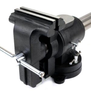 Imadło ślusarskie z żeliwa sferoidalnego obrotowe z obracanym jarzmem 150mm waryński