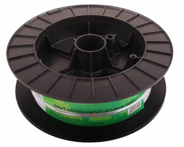 Drut szpula do pastucha 500m ocynkowany fi 1.2mm royal farm rm-105010018 Drut szpula do pastucha 500m ocynkowany fi 1.2mm royal farm rm-105010018 - obrazek 2