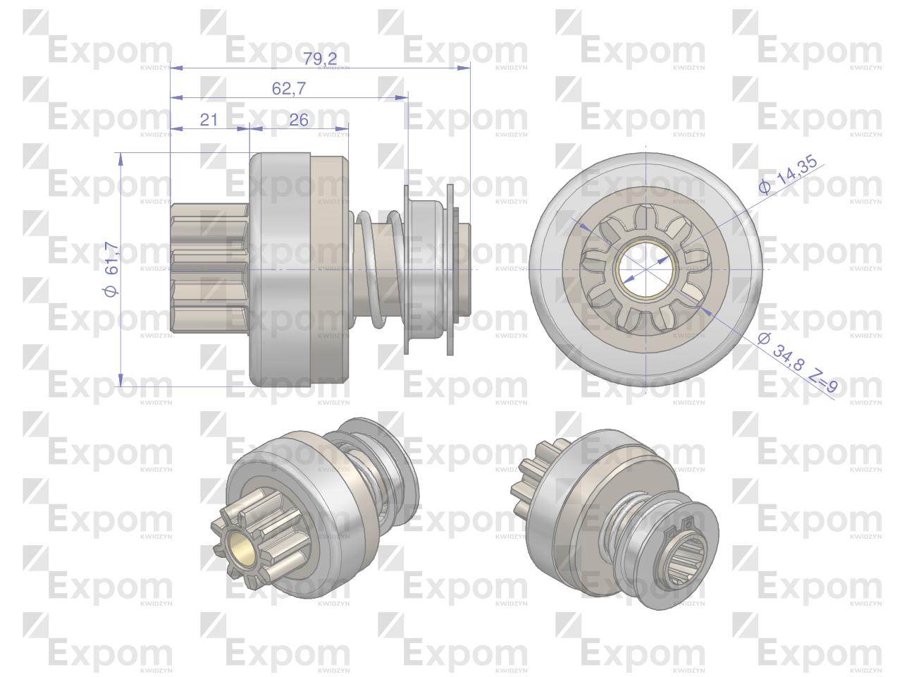 Zespół sprzęgający rozrusznika typ iskra msx 74216.901.722 expom kwidzyn eu Zespół sprzęgający rozrusznika typ iskra msx 74216.901.722 expom kwidzyn eu - obrazek 4
