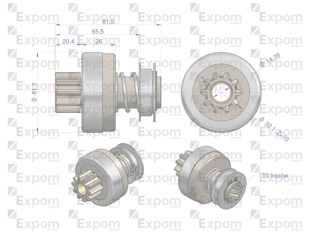 Zespół sprzęgający rozrusznika typ iskra msx 83316.903.166 expom kwidzyn eu Zespół sprzęgający rozrusznika typ iskra msx 83316.903.166 expom kwidzyn eu - obrazek 4