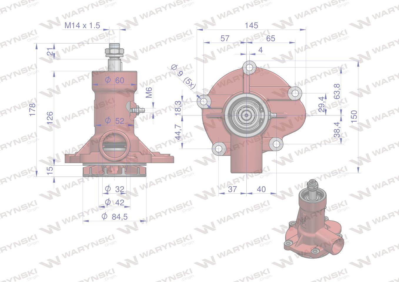 Pompa wody c-330 waryński Pompa wody c-330 waryński - obrazek 6