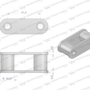 Ogniwo łańcucha ca550 waryński 5szt