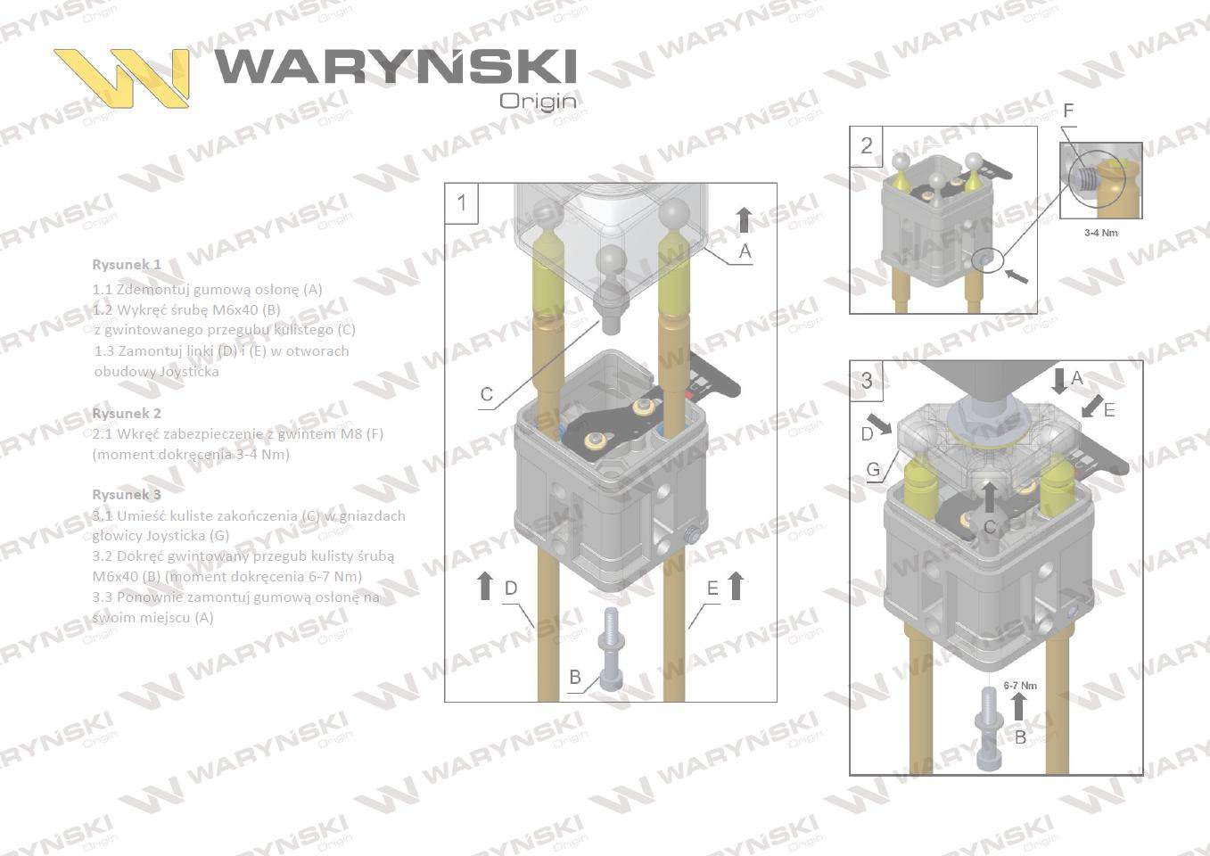 Joystick pod linki zakończone kulką bez przełącznika bez przycisku na kulkę ip-6020 joystik6019 waryński Joystick pod linki zakończone kulką bez przełącznika bez przycisku na kulkę ip-6020 joystik6019 waryński - obrazek 5