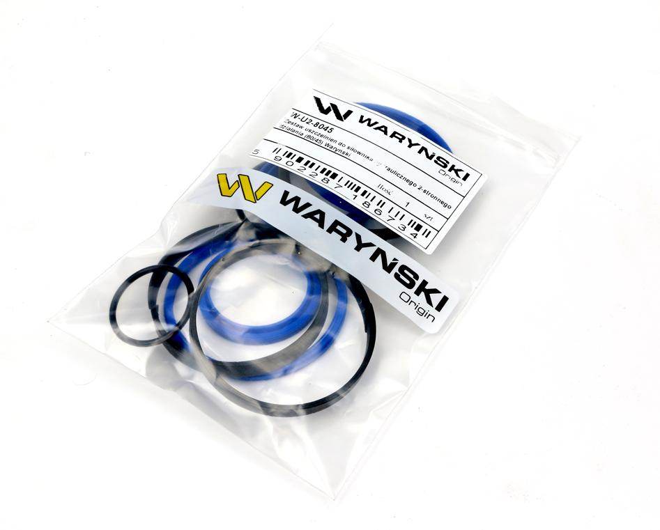 Zestaw uszczelnień do siłownika hydraulicznego 2-stronnego działania 80/45 waryński Zestaw uszczelnień do siłownika hydraulicznego 2-stronnego działania 80/45 waryński - obrazek 2