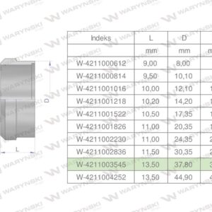 Pierścień zacinający hydrauliczny dpr35l 35l waryński 2szt