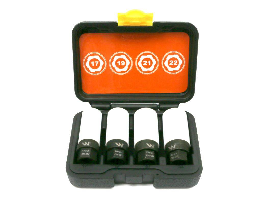 Zestaw nasadek udarowych 1/2 z uchwytem kluczowym do awaryjnego odkręcania 5 el waryński Zestaw nasadek udarowych 1/2 z uchwytem kluczowym do awaryjnego odkręcania 5 el waryński - obrazek 5