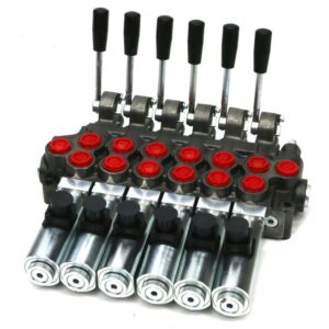 Rozdzielacz hydrauliczny 50 l/m 6 sekc.ster ręczno elektryczne 24 dc