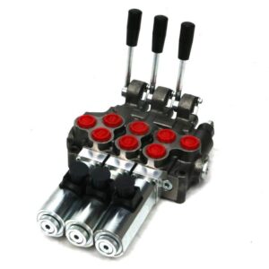 Rozdzielacz hydrauliczny 50 l/m 3 sekc.ster ręczno elektryczne 24 dc