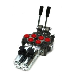 Rozdzielacz hydrauliczny 50 l/m 2 sekc.ster ręczno elektryczne 24 dc