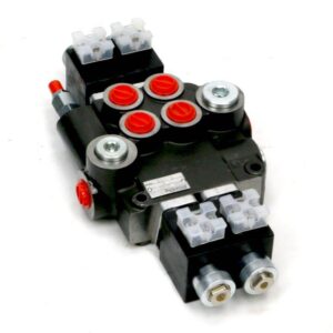 Rozdzielacz hydrauliczny 2-sekcyjny sterowany elektrycznie 12v 80l