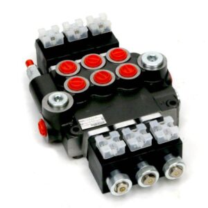 Rozdzielacz hydrauliczny 3-sekcyjny sterowany elektrycznie 12v 80l