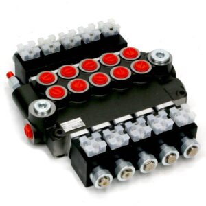 Rozdzielacz hydrauliczny 5-sekcyjny sterowany elektrycznie 12v 80l