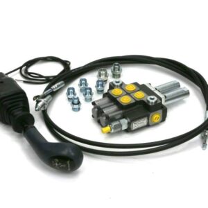 Zestaw premium rozdzielacz 2-sek joystick na widełki z 1 przyciskiem elementy złączne linki na widełki 1500mm waryński