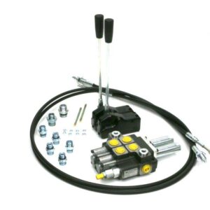 Zestaw rozdzielacz 2-sek dźwignie do sterowania szpilki łączeniowe elementy złączne linki na widełki 1500mm waryński