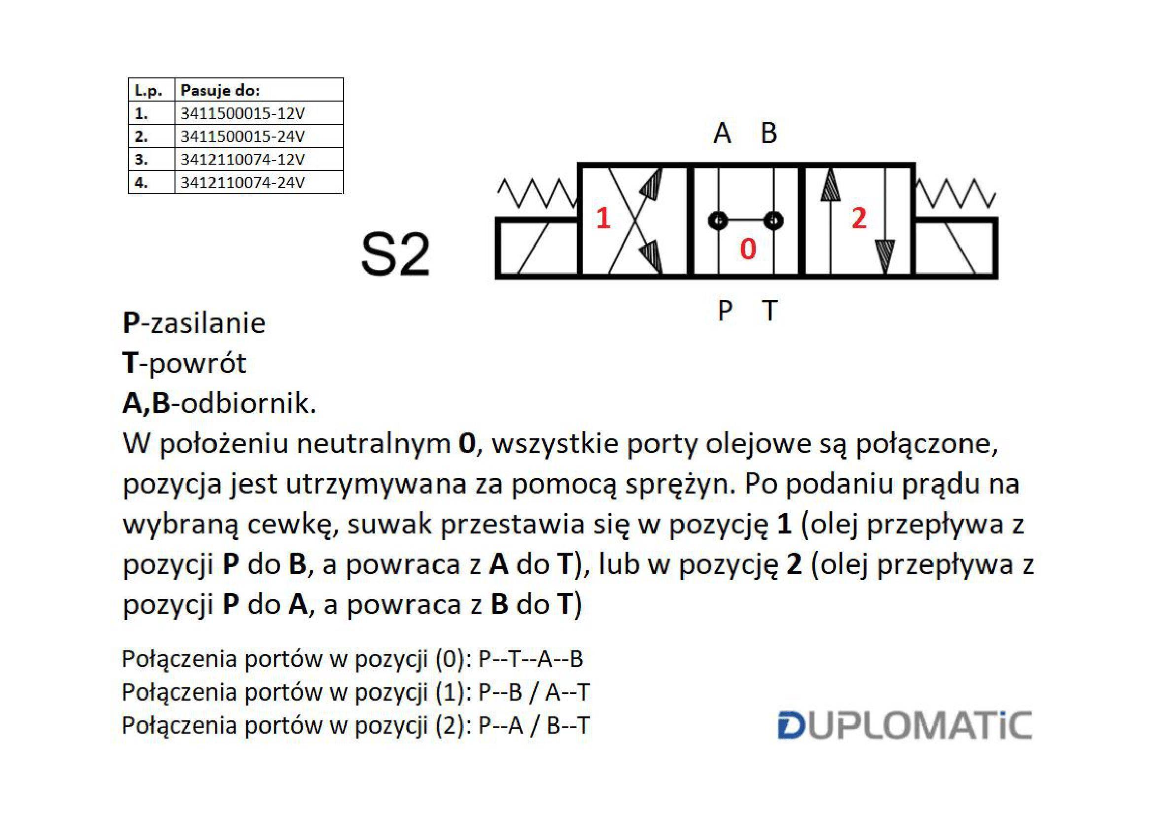 Rozdzielacz elektrozawór dl3-s2/10n-d24 24v dc cewkax2 compact 280bar 50l/min duplomatic Rozdzielacz elektrozawór dl3-s2/10n-d24 24v dc cewkax2 compact 280bar 50l/min duplomatic - obrazek 3