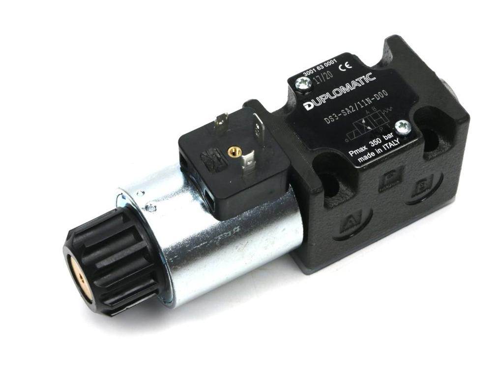 Rozdzielacz elektrozawór ds3-sa2/11n-d24 24v dc cewkax1 heavy 350bar 100l/min duplomatic